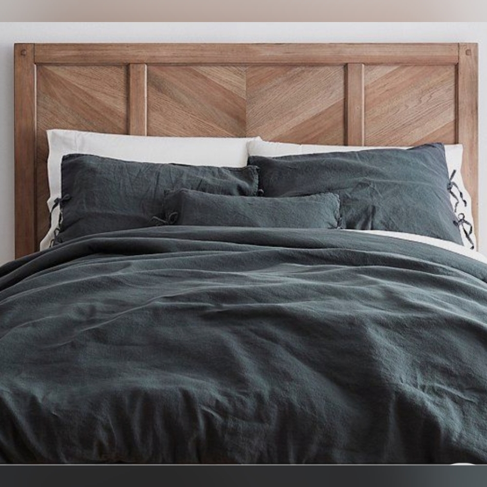 Southern Living Simplicity Collection Garrison Washed Linen & Cotton Duvet Cover